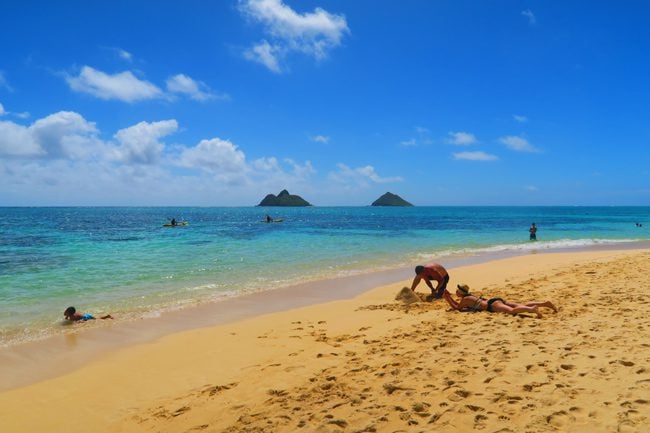 Lanikai Tropical Beach - Oahu - Hawaii