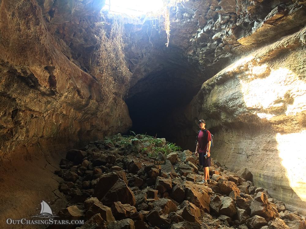 Lava tube in Santa Cruz Galapgos - Starry Horizons