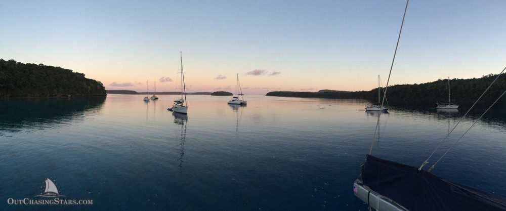 Starry Horizons - Port Maurelle on a still morning