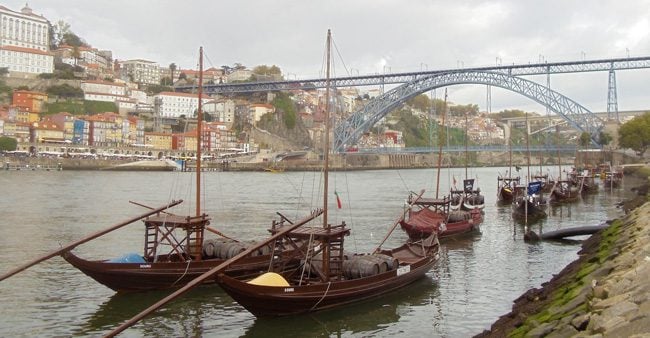 3 Days In Porto - dom luis bridge and rabelo boats