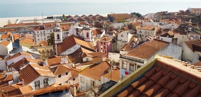 Alfama Lisbon Portugal panoramic view