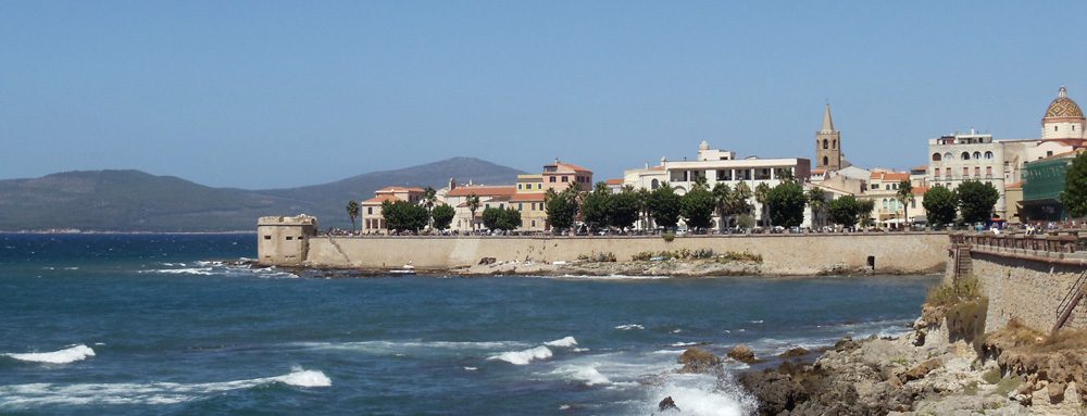 Alghero - Sardinia - Italy - old city panoramic view