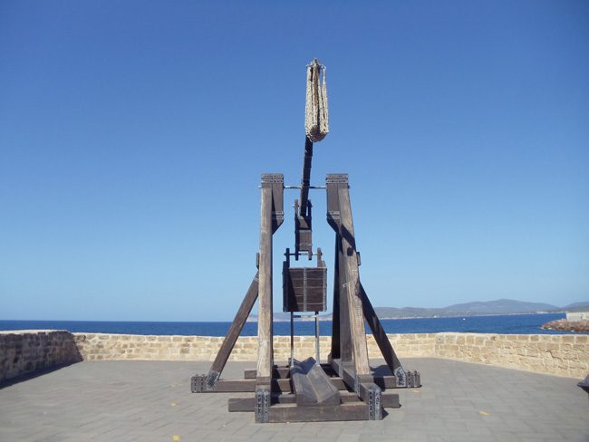 Catapult - Alghero ramparts - Sardinia