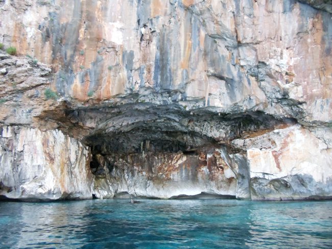 Limestone cave Orosei Gulf - Sardinia