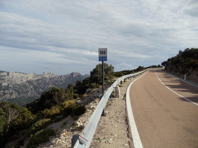 Sardinia scenic road - Gennargentu Mountains