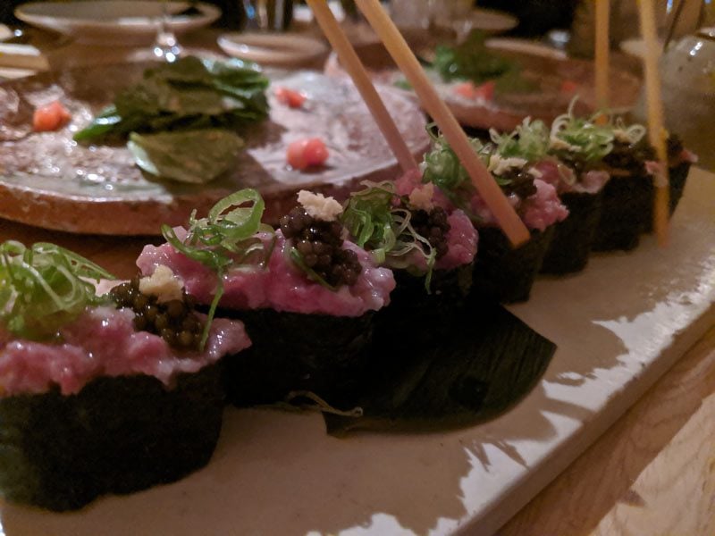 Roka London Restaurant - tuna sushi