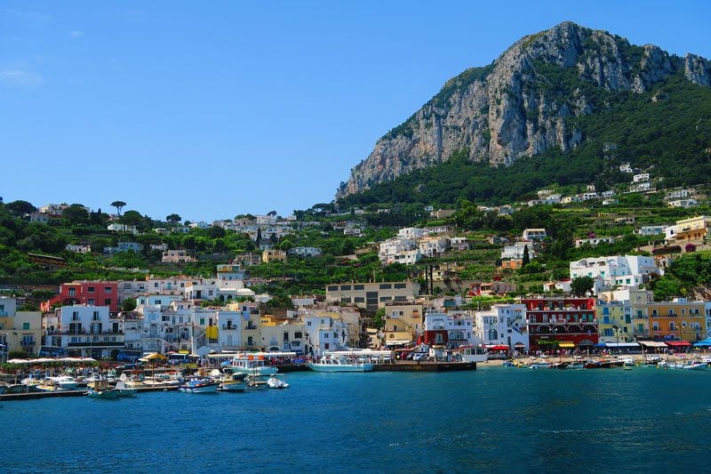 Capri Town from ferry