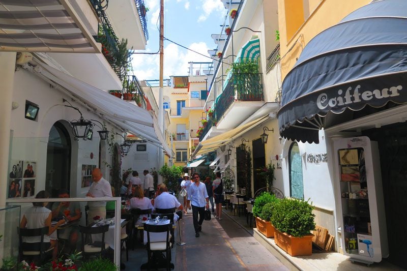 Capri small pedestrian lanes