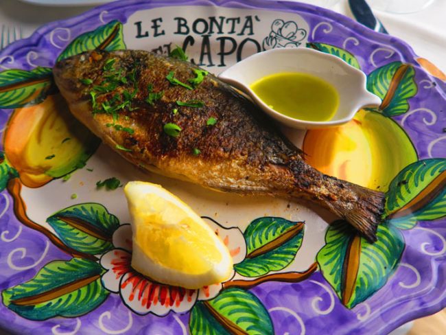 Le Bonta del Capo - best restaurant Amalfi - fish