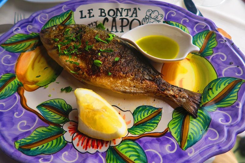 Le Bonta del Capo - best restaurant Amalfi - fish