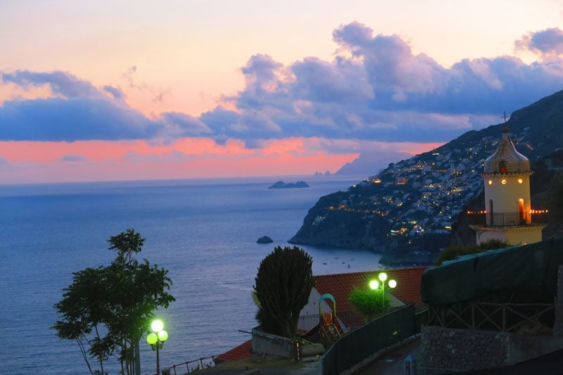 Le Bonta del Capo - best restaurant Amalfi - sunset