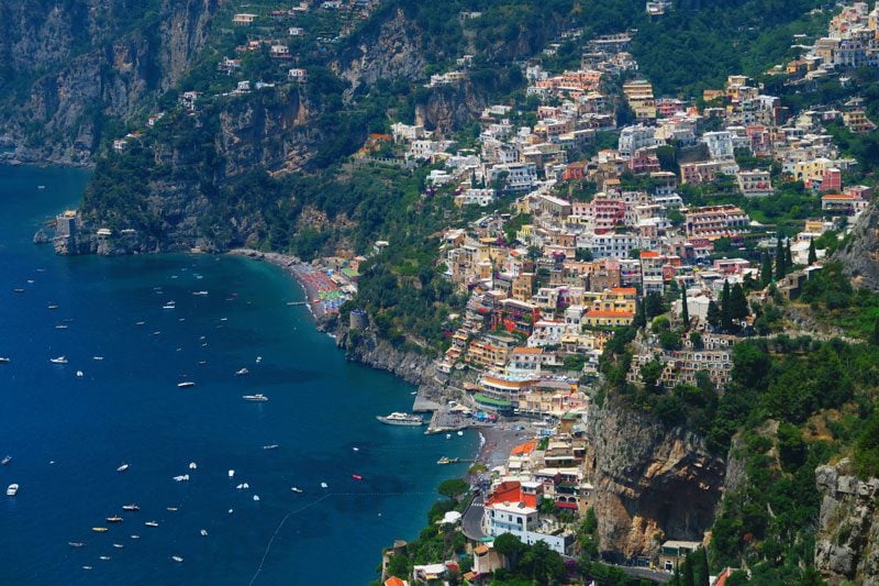 Positano from Path of the Gods