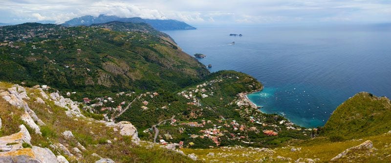 Sorrento Peninsula panoramic view