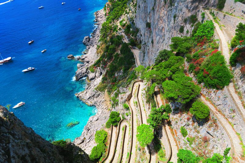 Via Krupp from Giardini di Augusto Capri