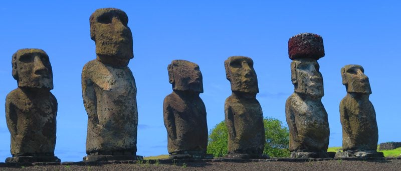 Ahu Tongariki - Easter Island panoramic view