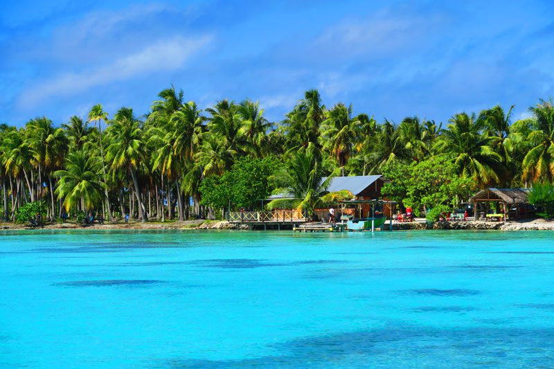 Beach at Pension veke veke Fakarava French Polynesia