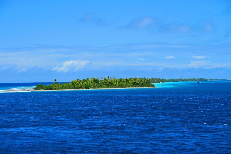 Fakarava entering north pass French Polynesia