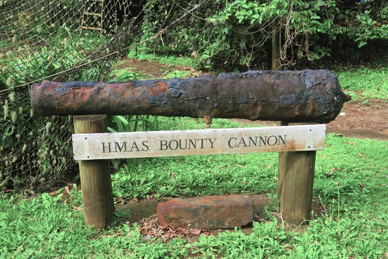 HMS Cannon in Pitcairn Island