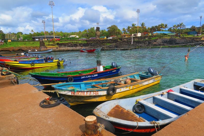 Hanga Roa Pier Easter Island