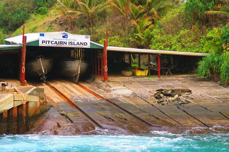 Longboat shed in - Pitcairn Island