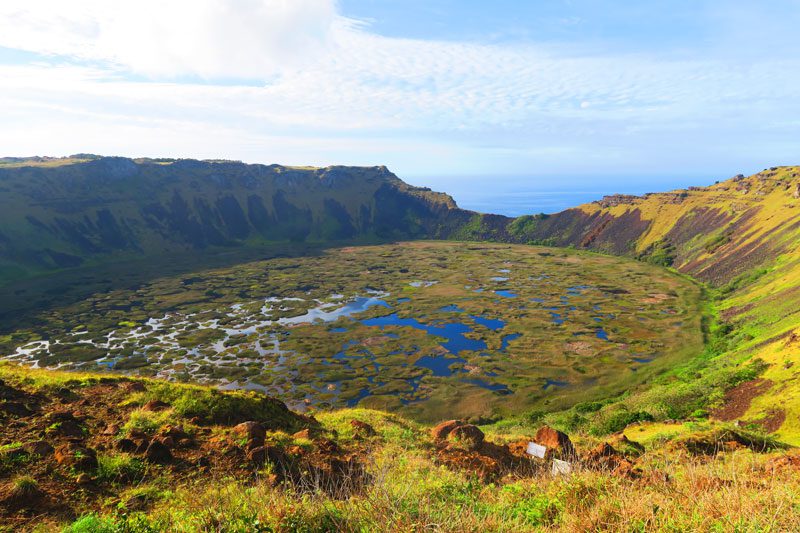 Rano Kao Crater lake Easter Island