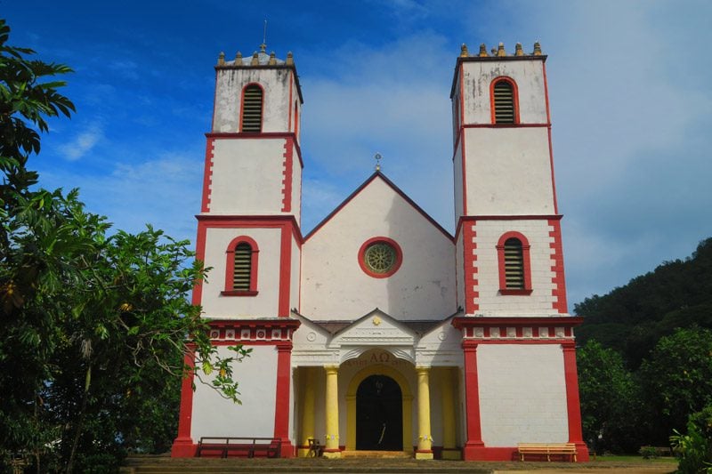 St Michaels Cathedral - Rikitea Mangareva - Gambier Islands - French Polyensia