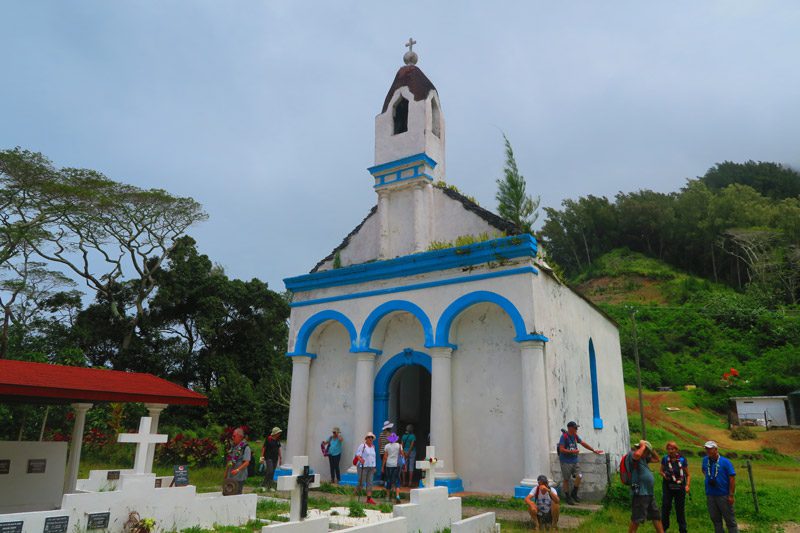 St Pierre Chapel - tomb of MAPUTEOA - Rikitea Mangareva - Gambier Islands - French Polyensia