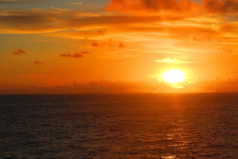 Sunrise over Easter Island