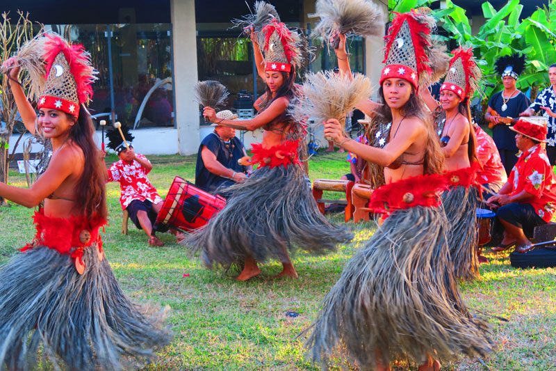 Traditional dance Tahiti French Polynesia