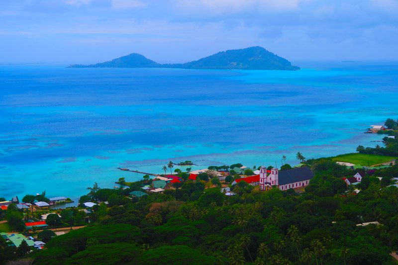 View of - Rikitea Mangareva - Gambier Islands - French Polyensia