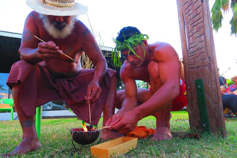 candle nut burning Tahiti French Polynesia tradition tattoo