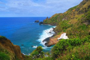 Pitcairn Island landing area - The Edge