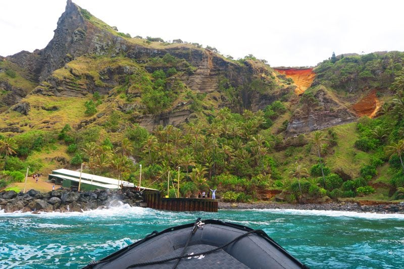 approaching Pitcairn island