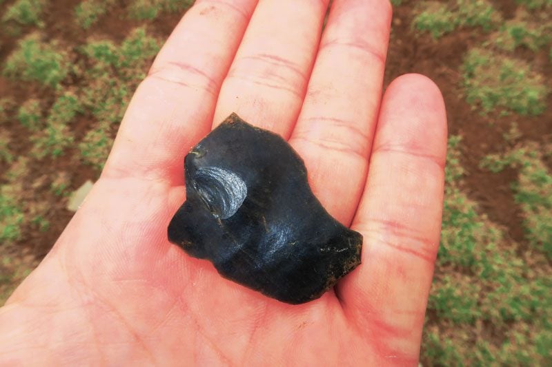 obsidian volcanic glass stone