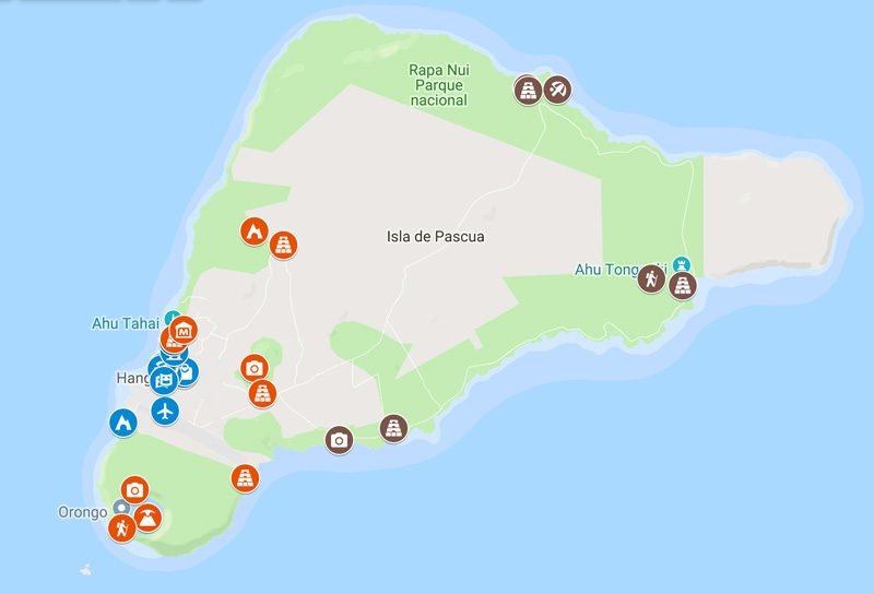 3 Days in Easter Island map