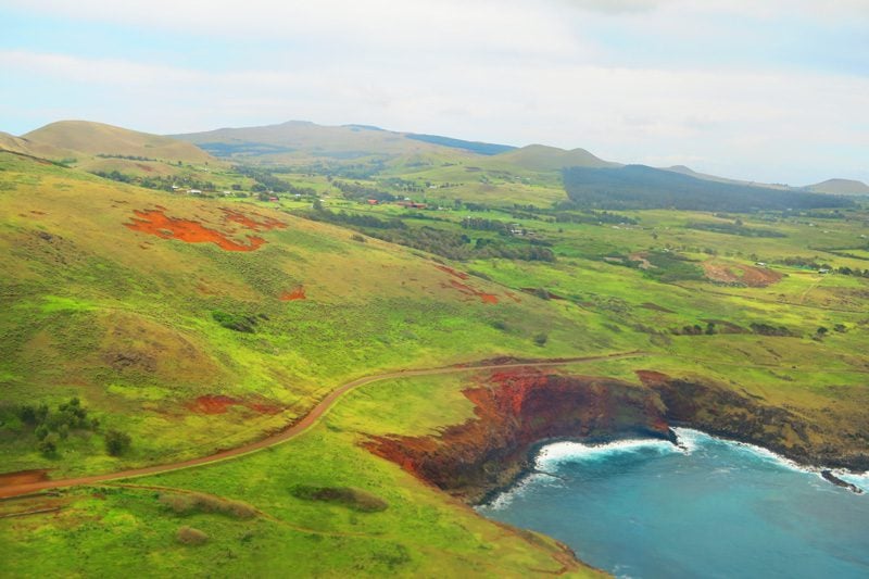 Easter Island from the air