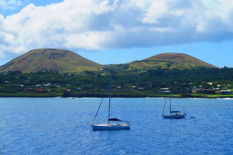 Easter Island from the sea