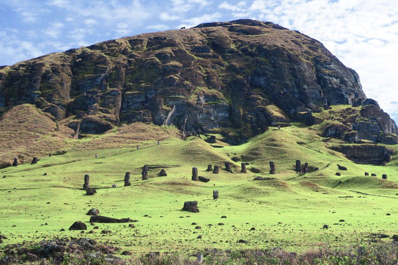 Rano Raraku Moai quarry Easter Island