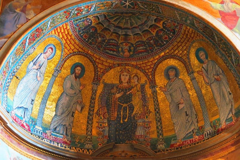 Basilica di Santa Francesca Romana - Rome Church - mosaic dome