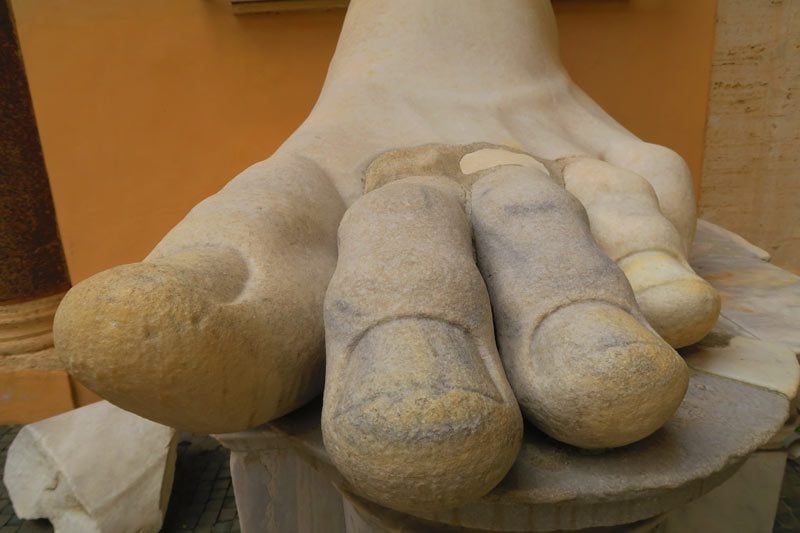 Capitoline Museums Rome - giant toe