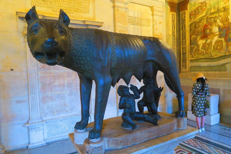 Capitoline Museums Rome - she wolf statue - Rome symbol