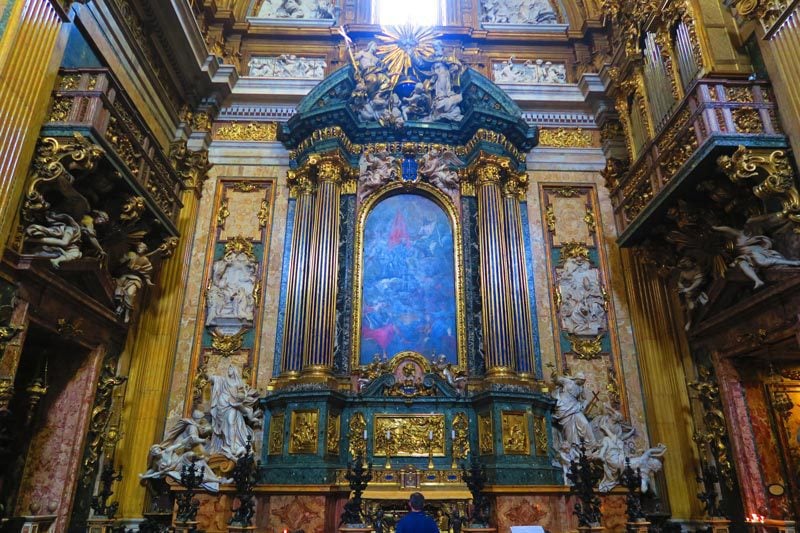 Chiesa del Gesù - Jesuit Church Rome - marble altar