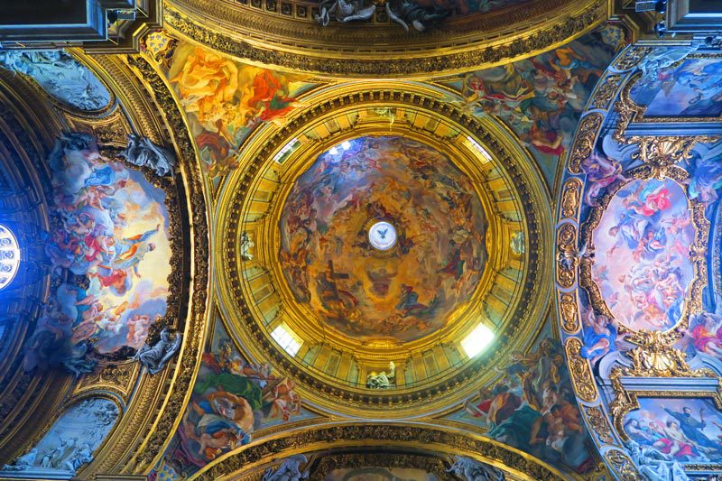 Chiesa del Gesù - Jesuit church Rome - fresco dome