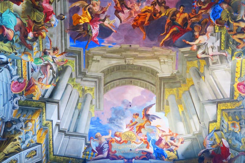 Sant' Ignazio di Loyola - Rome church - angles in fresco