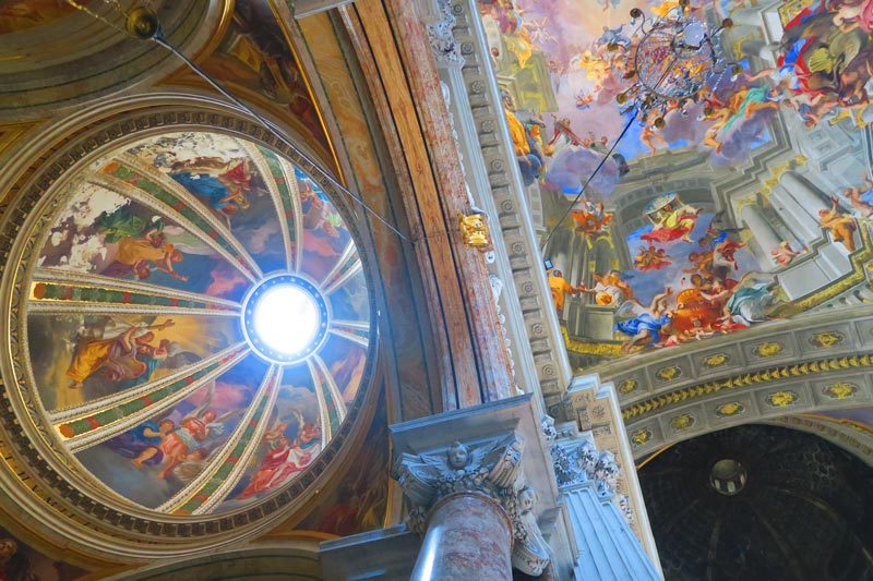 Sant' Ignazio di Loyola - Rome church - dome and fresco