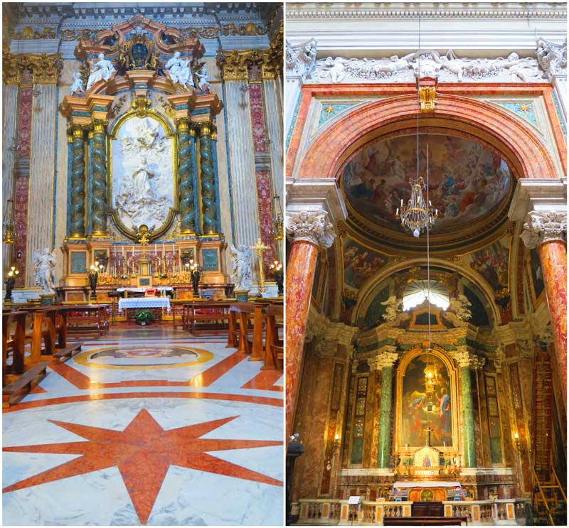 Sant' Ignazio di Loyola - side altars - Rome church
