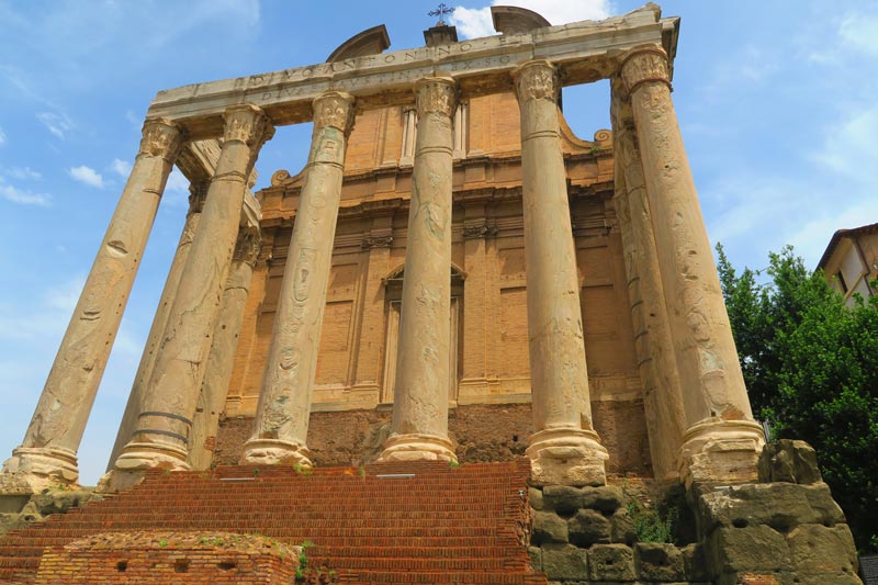 Temple at Roman Forum - Rome