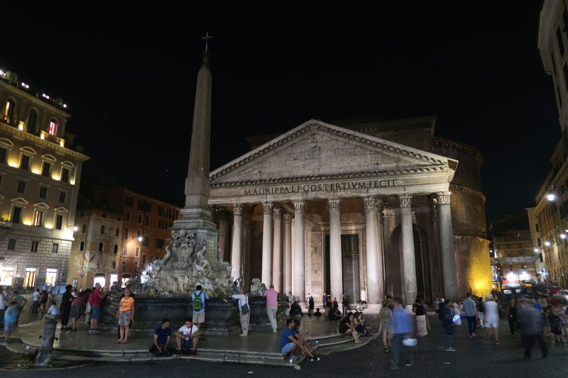 The Pantheon Rome - at night