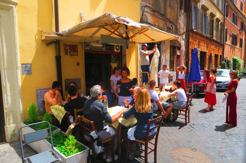 Trattoria Da Enzo al 29 - Trastevere Restaurant - Rome - exterior