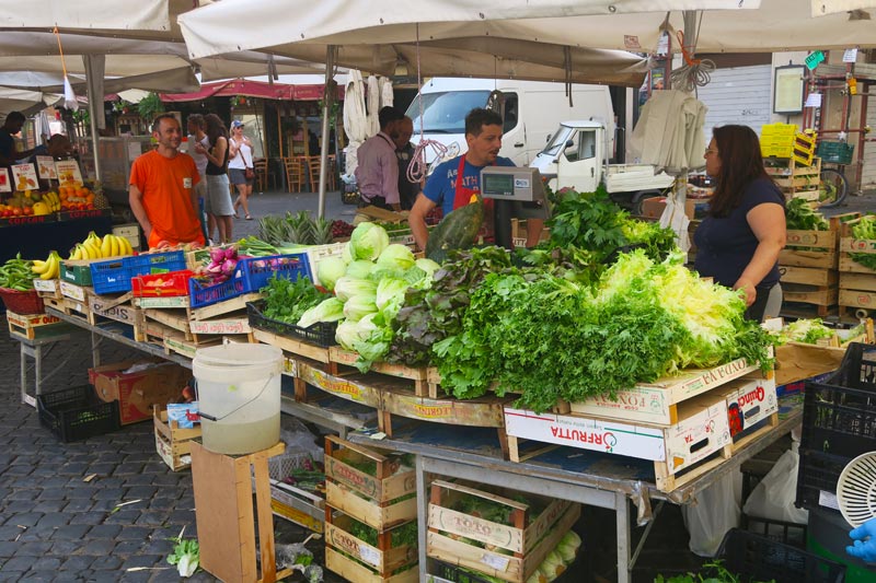 Vegetable stand - Campo de Fiori Market - Rome